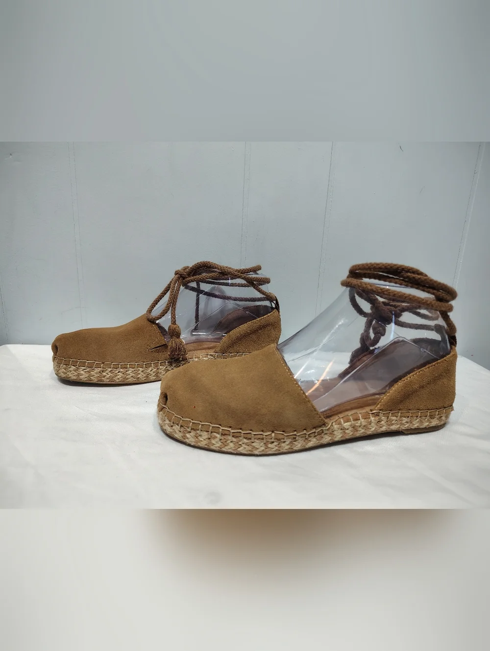 Toms Katalina Espadrilles Tan‎ size 5.5 Summer Dressy Ballet Office Event Summer